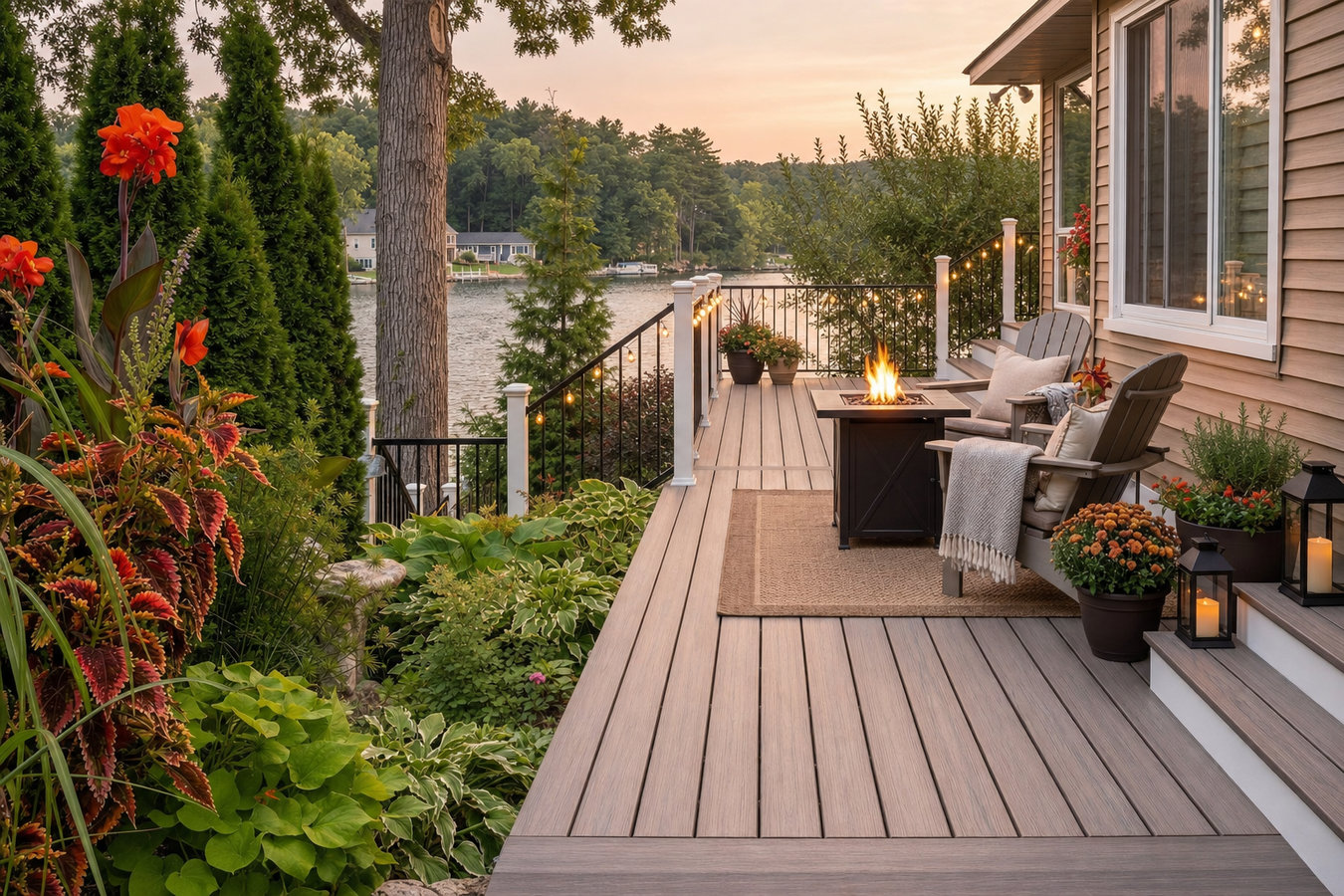 Composite deck installation